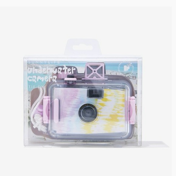 Sunnylife Pink and Yellow Underwater Camera Compact and Waterproof - Picture 1 of 5